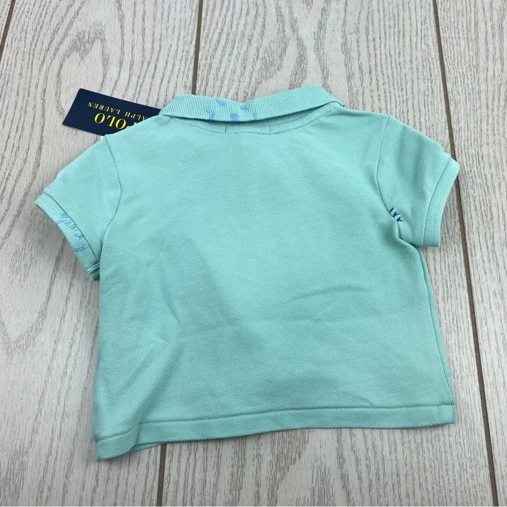 Polo Ralph Lauren Big Girls Twist-Front Stretch Polo Shirt 3 Green $60